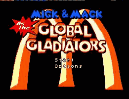 Global Gladiators Title Screen